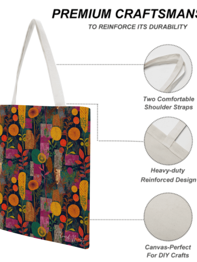 Canvas Tote Handbag-15"x18"/38x46cm product image (5)