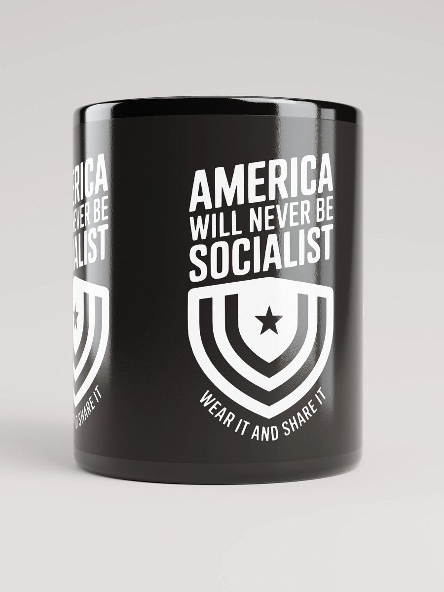 "America Will Never Be Socialist" Mug - White Ink product image (10)