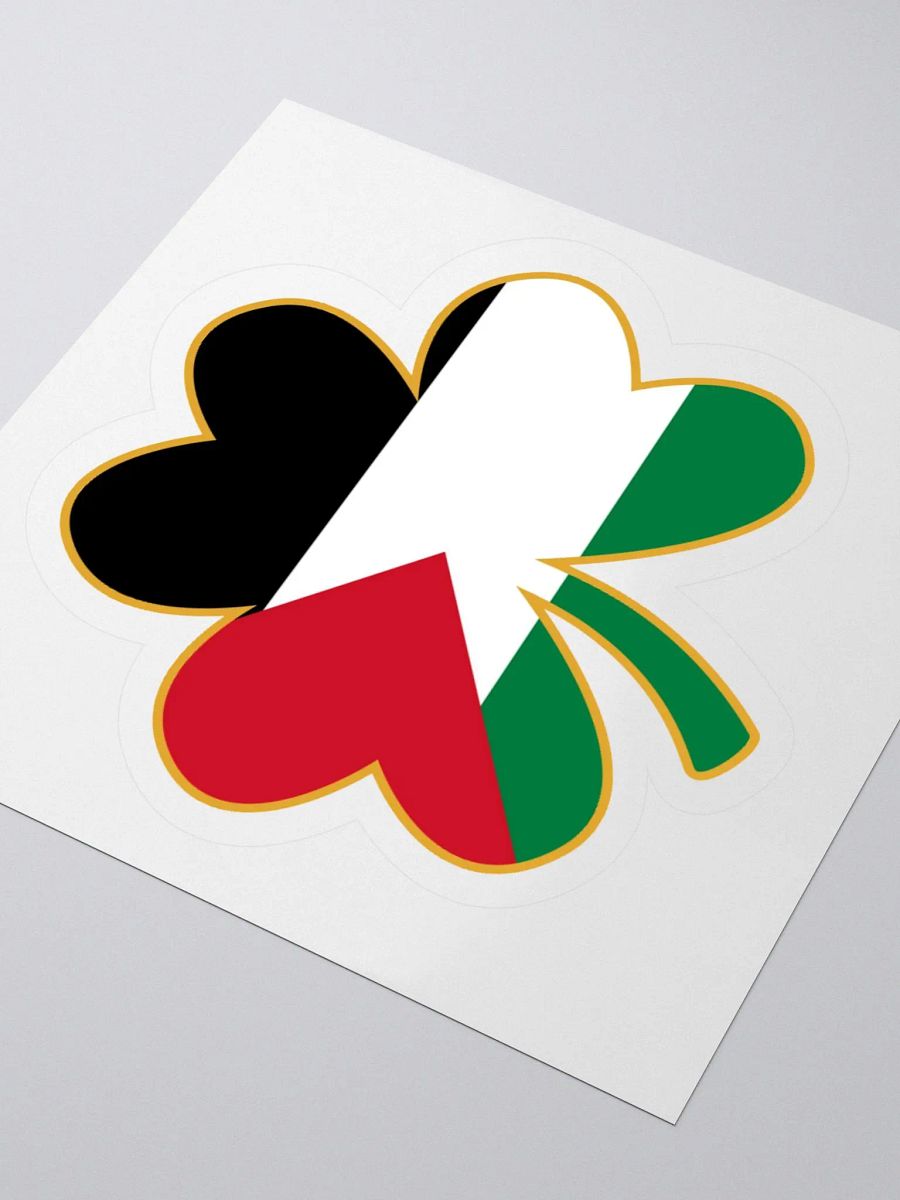 Paddystanian Irish Palestine Flag Sticker product image (9)