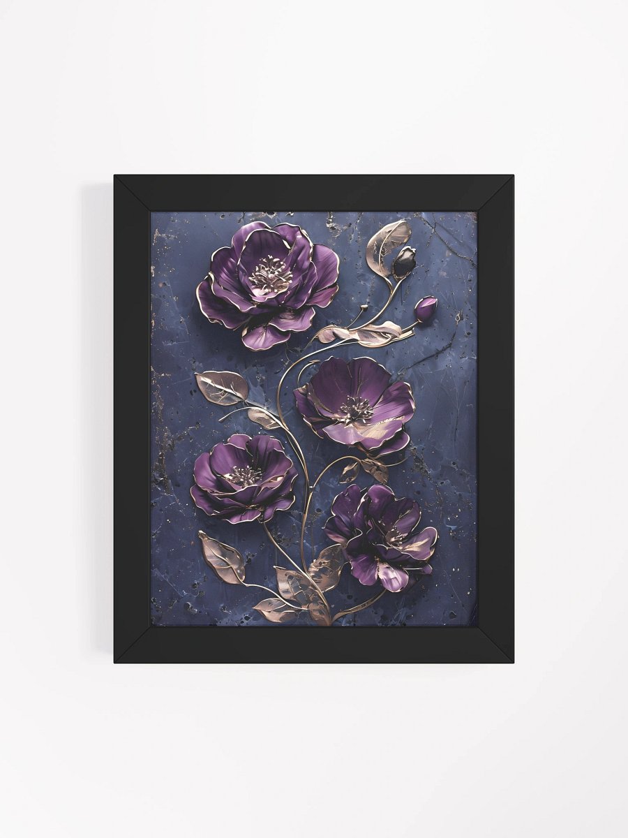 Metallic Floral Elegance Framed Poster product image (5)