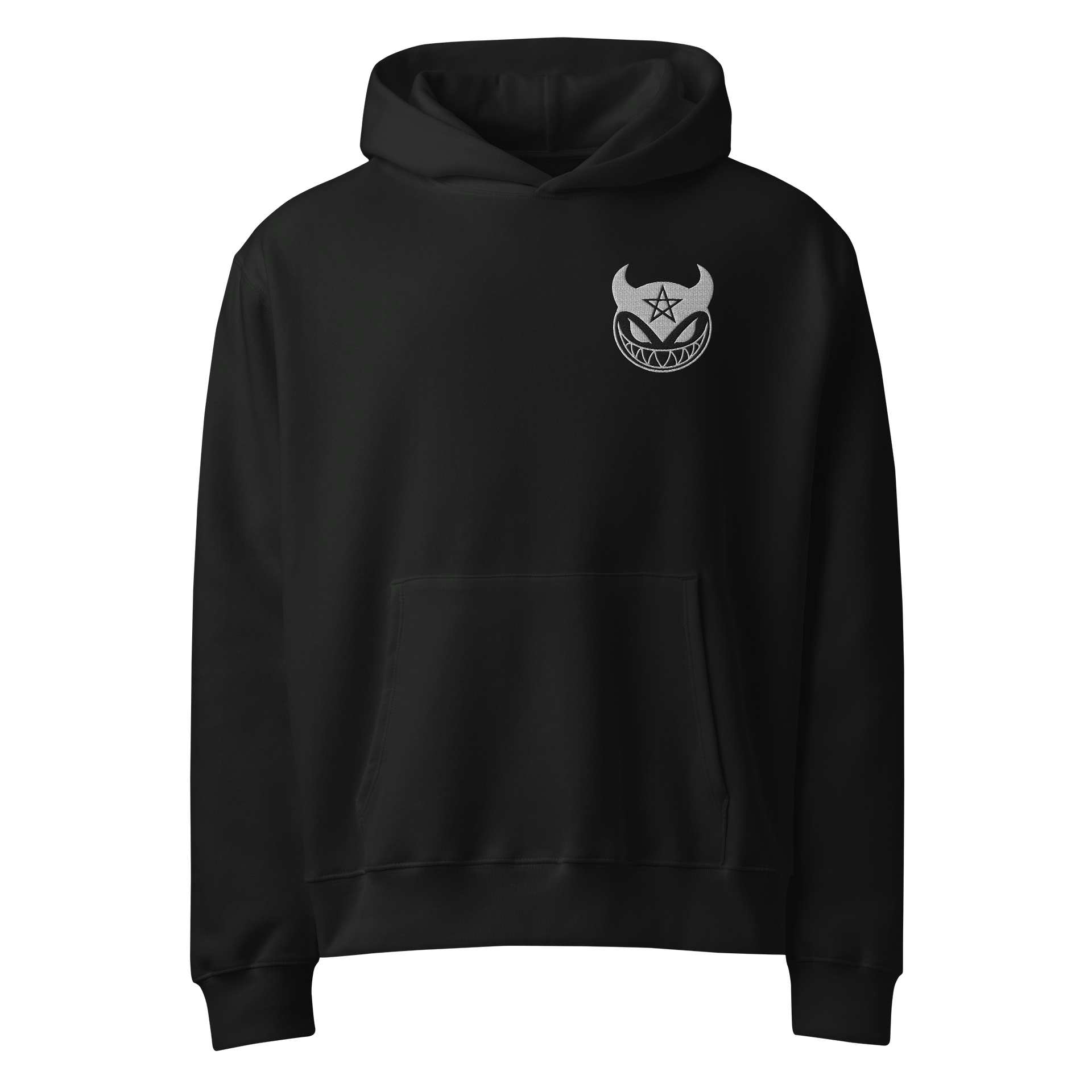Sinister Grin Pentagram Unisex Oversized Hoodie product image (1)