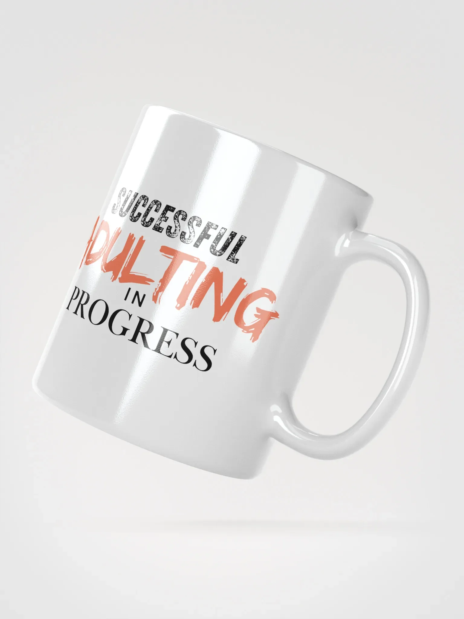 Successful Adulting in Progress Ceramic Mug - Orange product image (3)