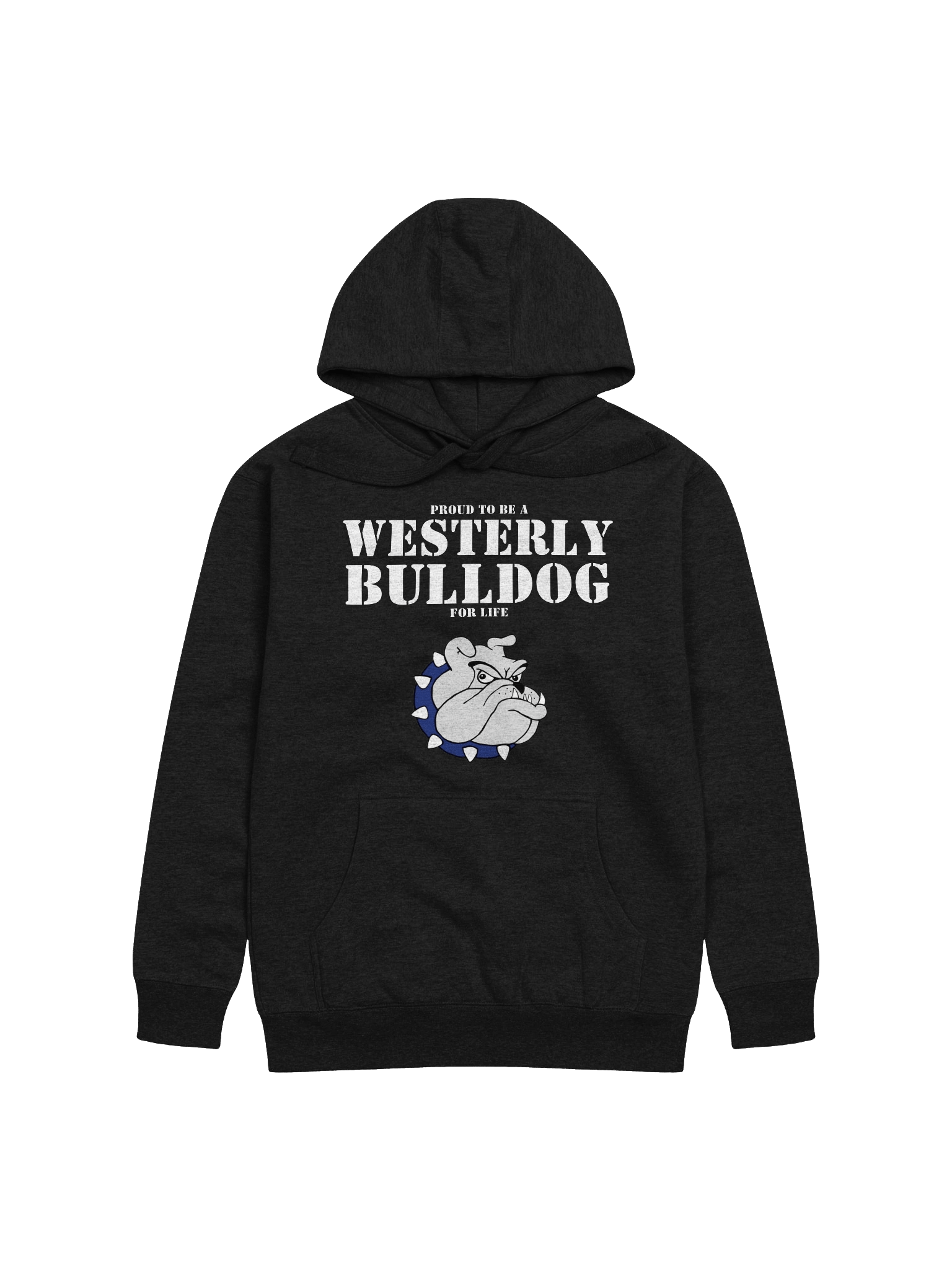 Bulldog For Life Black Hoodie product image (1)