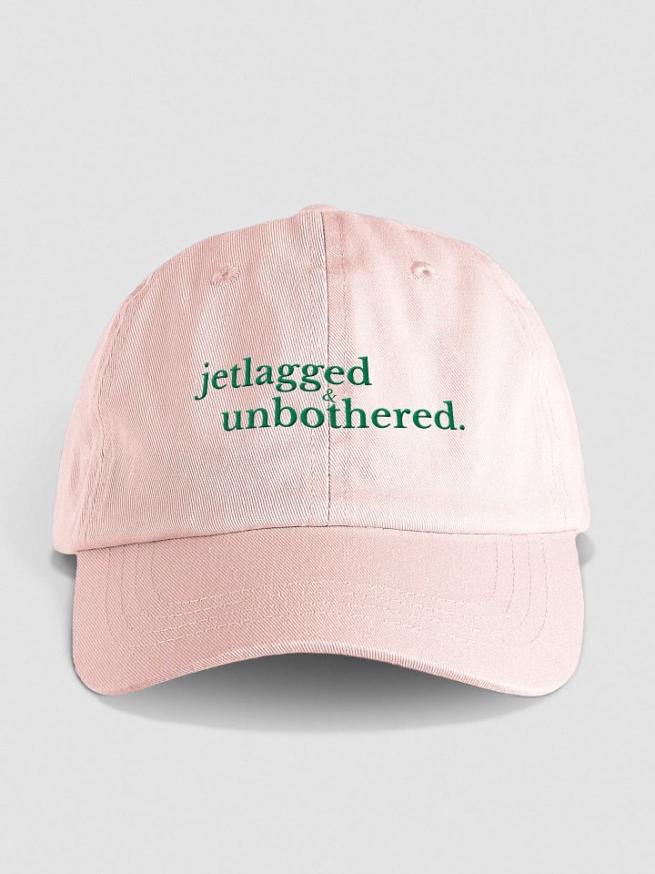 Jetlagged & Unbothered Embroidered Hat product image (1)