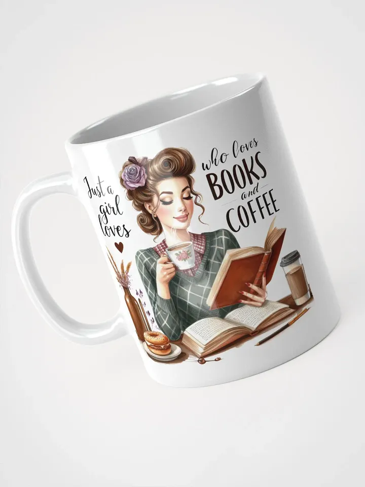 Cozy Reads White Glossy Mug product image (2)