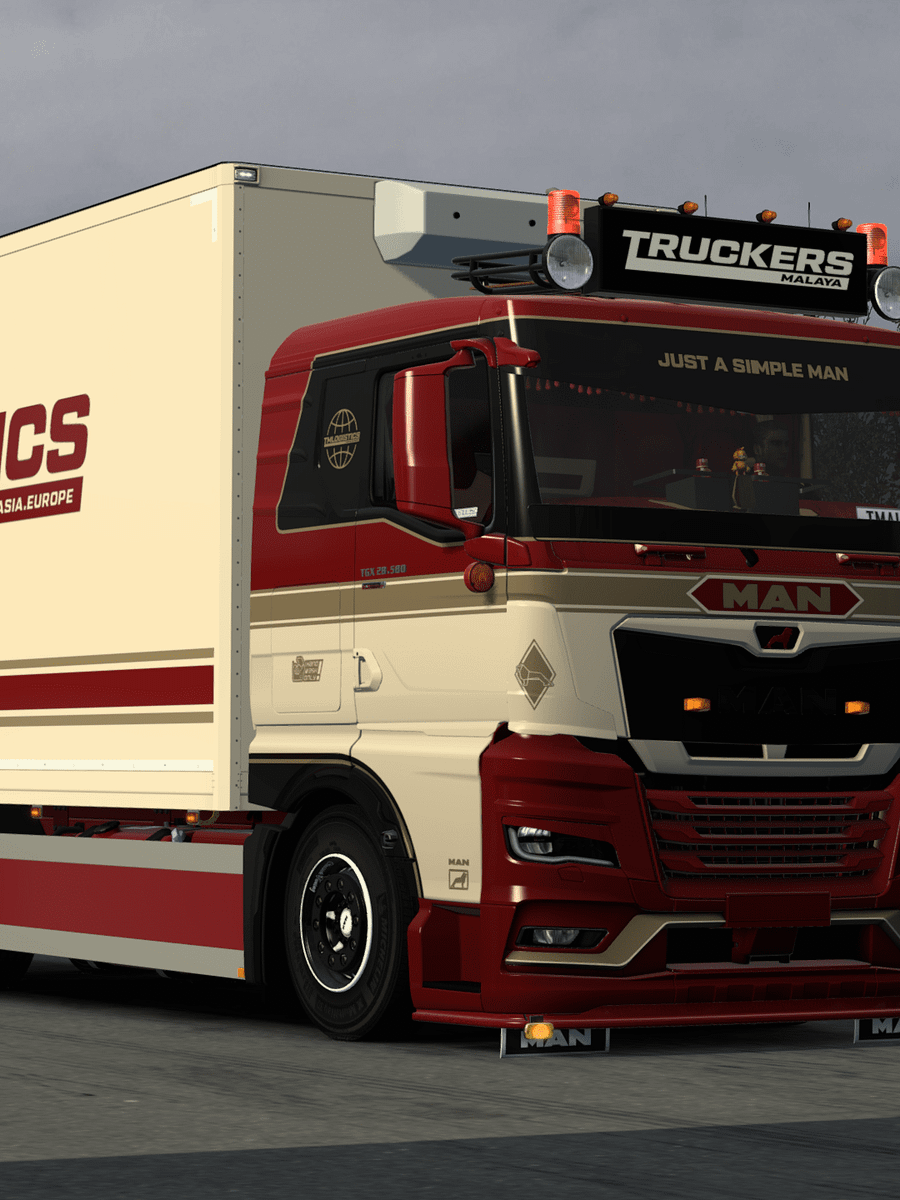 ETS2 - MAN TGX 2020 GN, GM, GX + Multicolor Skin (Gloss & matte color) for SCS & New RIGID & Trailer by KAST product image (6)