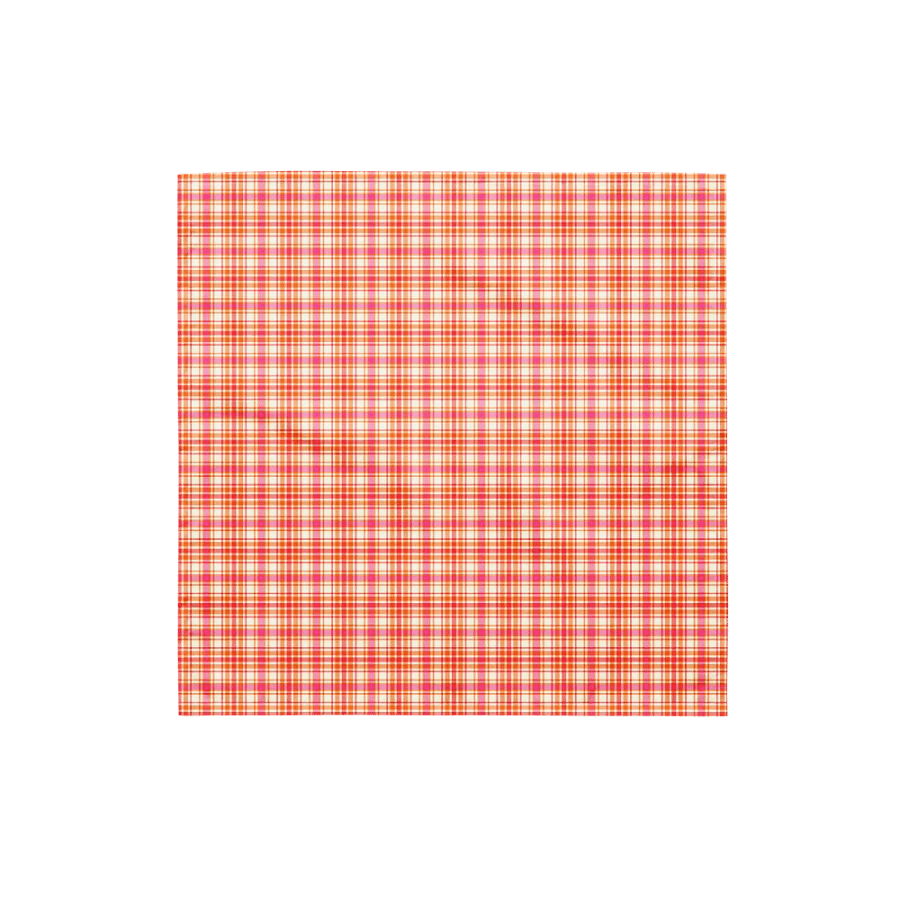 Orange and Hot Pink Plaid Bandana product image (4)