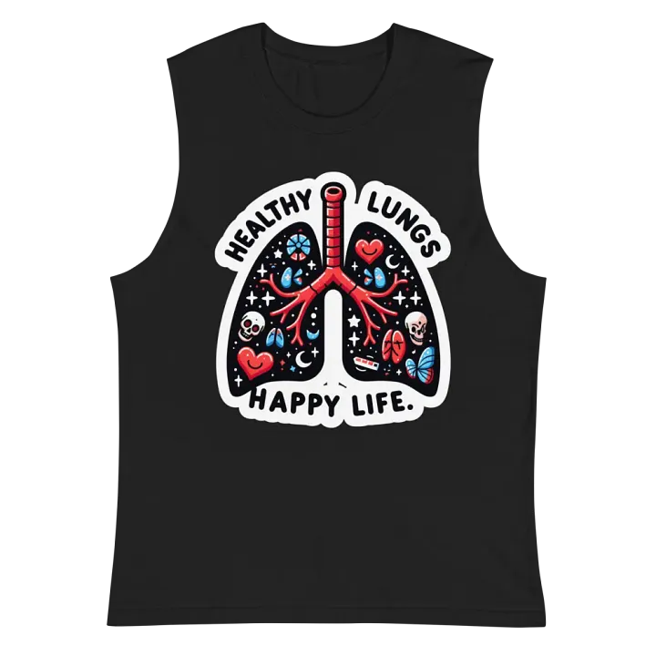 Vibrant Lung Art Muscle Tank product image (3)