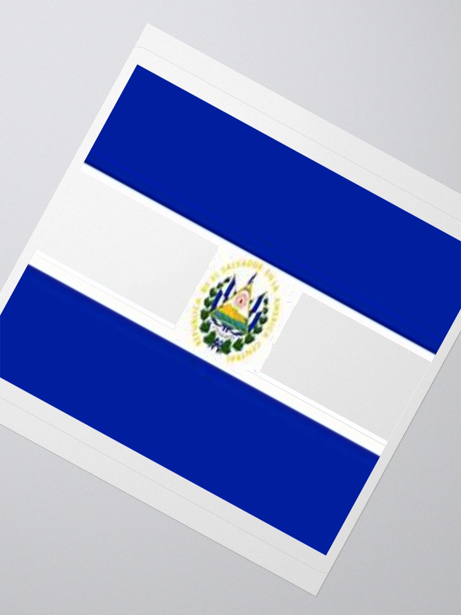 El Salvador Flag Sticker | Coat of Arms Design | Durable Vinyl | 3 Sizes product image (5)