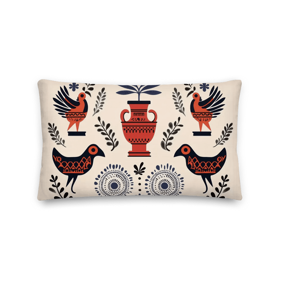 Hellenic Folk Elegance: Greek Heritage Cushion product image (4)