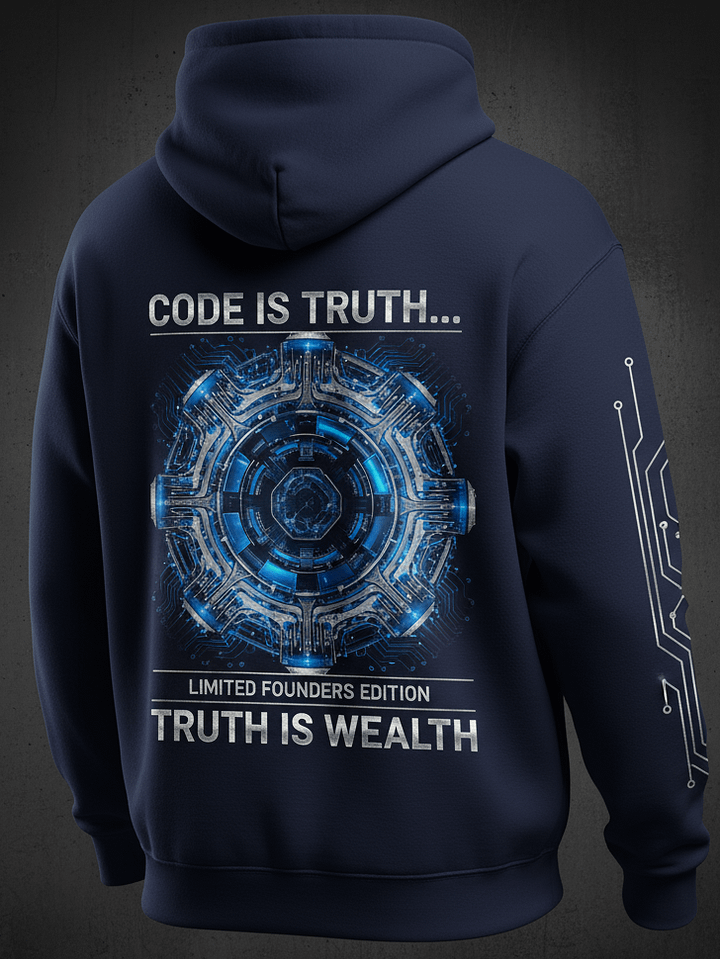 Code is Truth - Founders Hoodie - Blue product image (1)