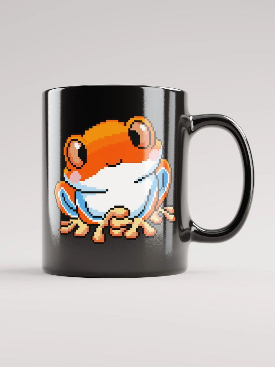 Orange Rip the Frog Black Glossy Mug product image (2)