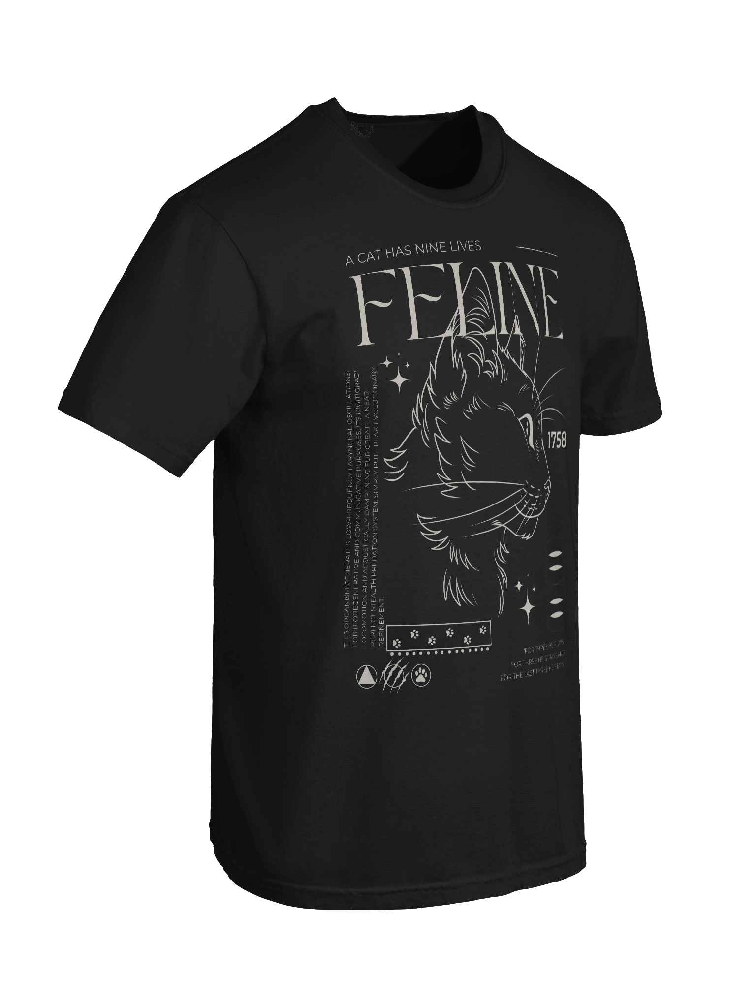 Feline Design Comfort Colors 100% Cotton Shirt product image (5)