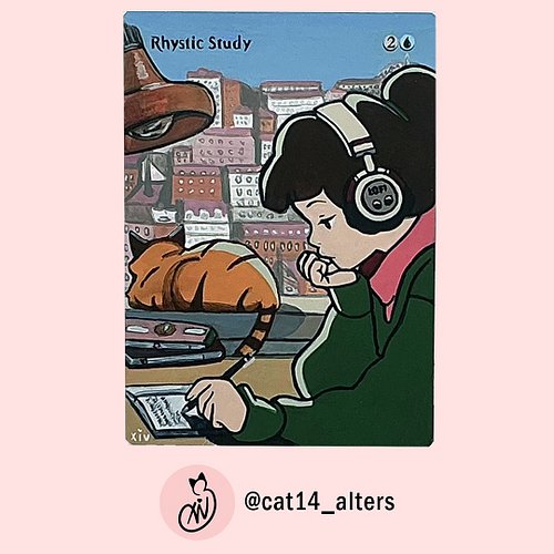 ~beats to rhystic study to~ 
Lovely little commission I finished recently that is also a nice culmination of everything I’ve ...