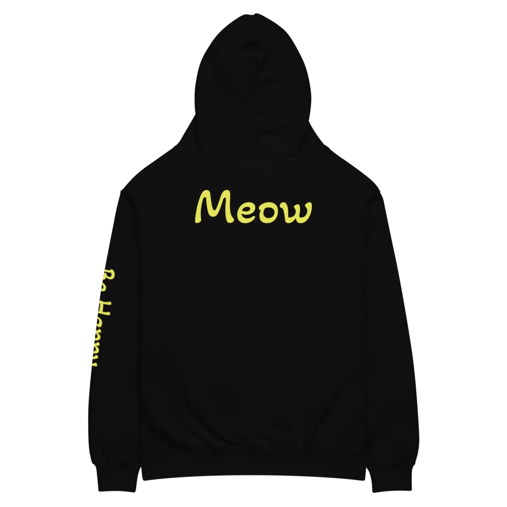 Feline Fusion Yellow Oversized Hoodie product image (5)