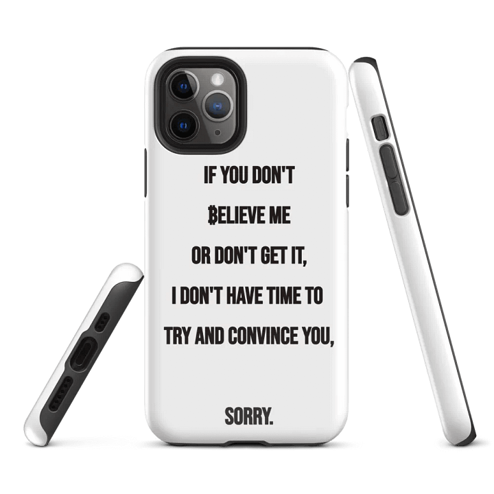 SATOSHI Quote - iPhone Tough Case product image (1)