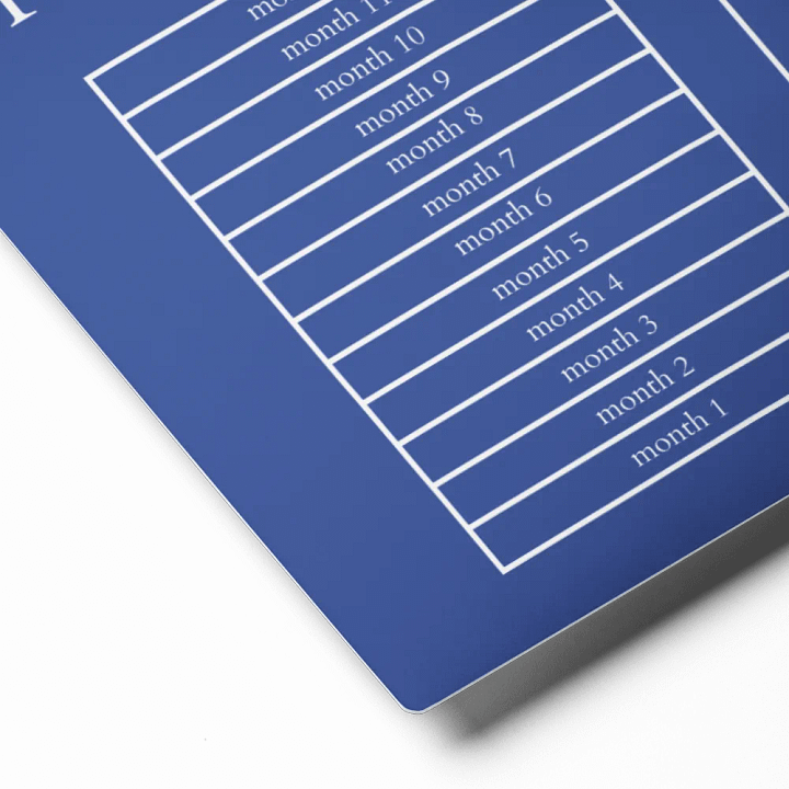 HIGHFALUTIN ANNUAL RENT TRACKER (white design 10) product image (2)