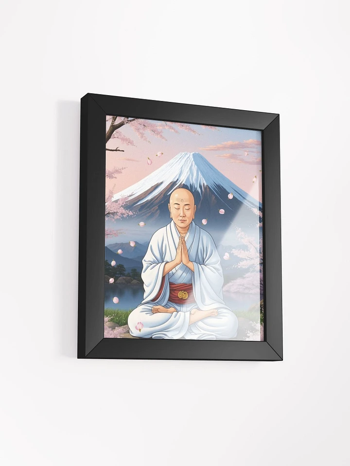 Nichiren Chanting Nam Myoho Renge Kyo at Mount Fuji - Framed Matte Poster product image (10)