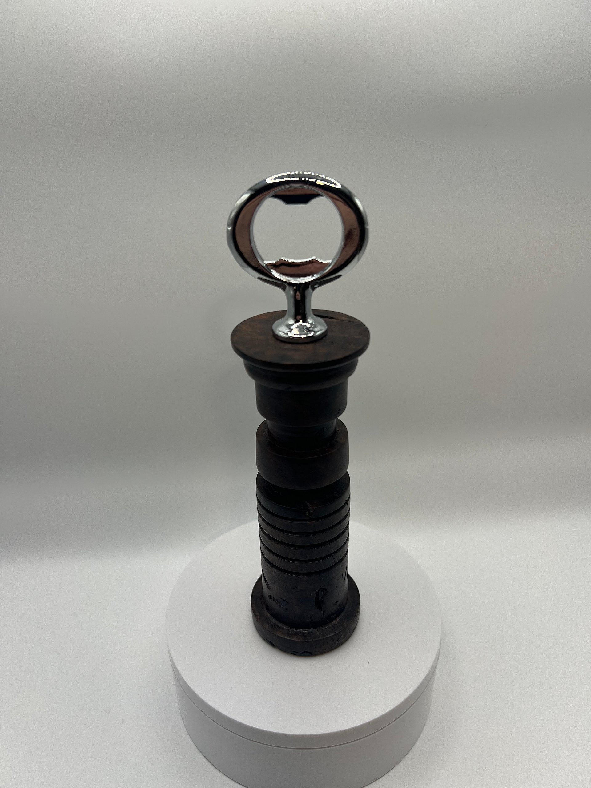 Hand-Turned Star Wars Inspired Black Walnut Burl Bottle Opener product image (4)