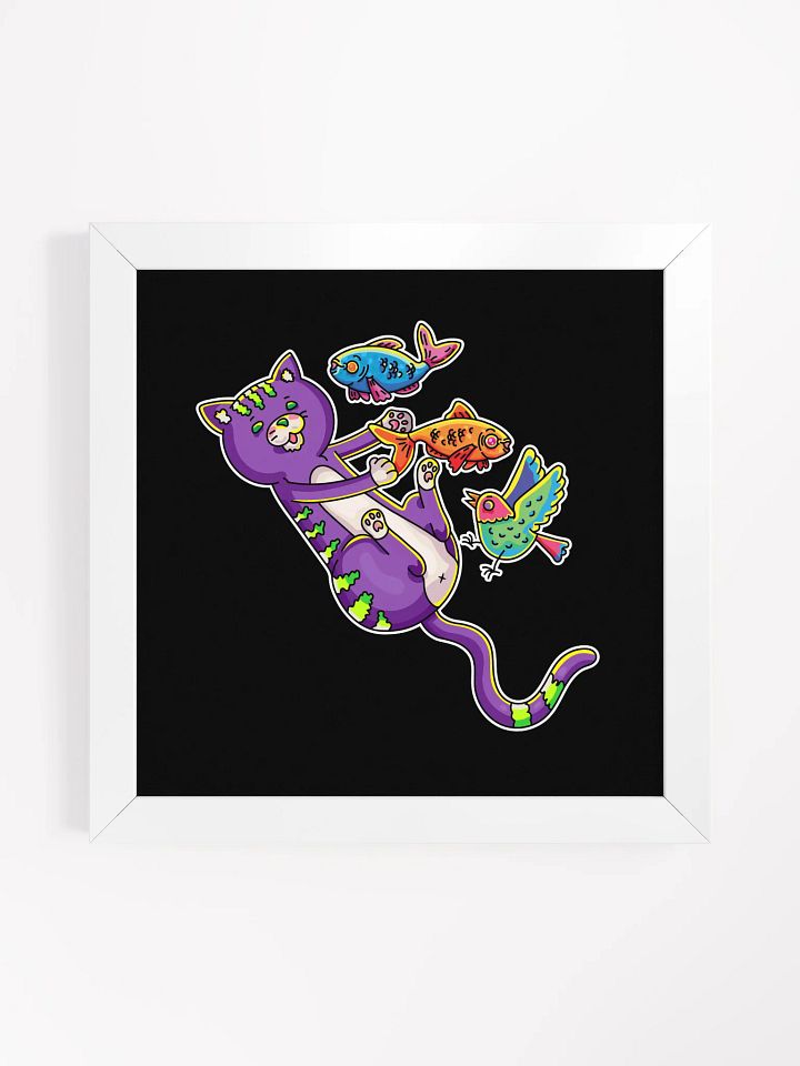 Framed - Paws, Claws & Fins / Black Background product image (2)