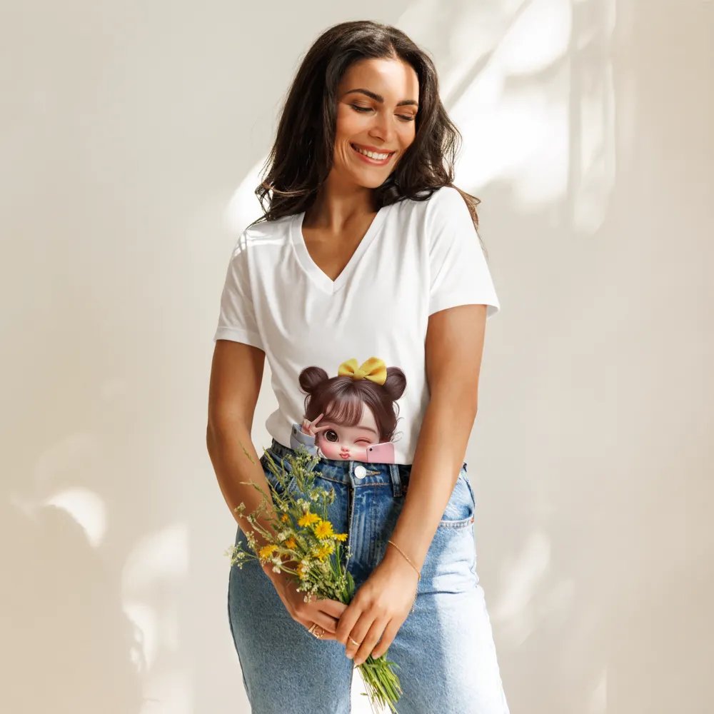 Bella+Canvas Women's Relaxed V-Neck T-Shirt product image (11)