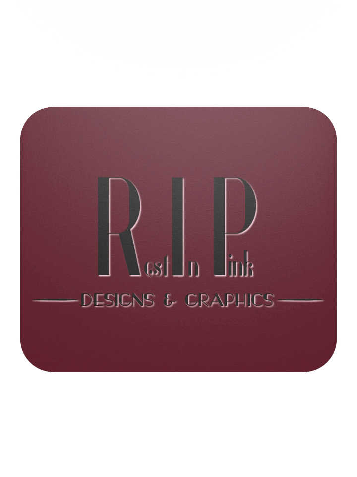 RIP Minimalist Logo Mouse Pad - Red product image (2)
