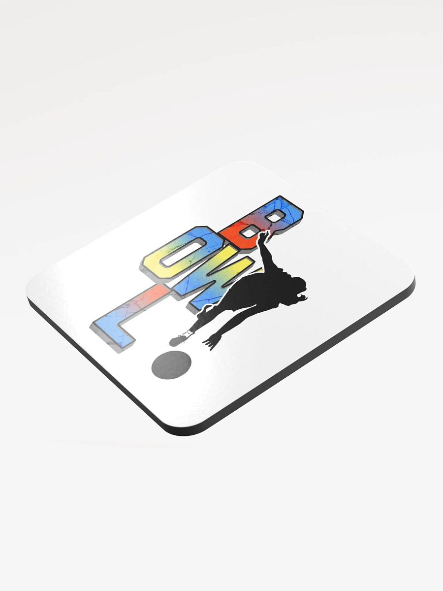 Bowl Woman Strike Silhouette Glossed Cork Coaster product image (4)