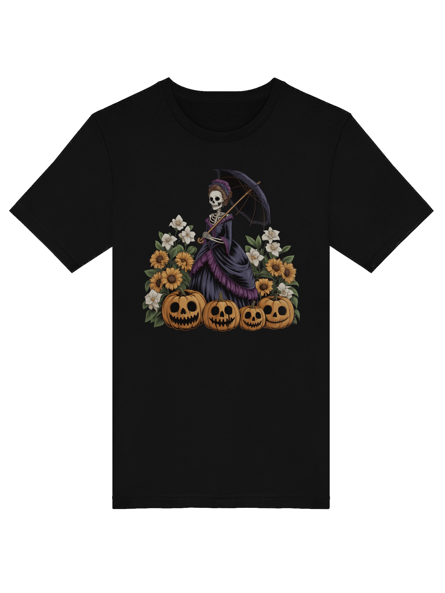 Elegant Skeleton Parasol T-Shirt product image (10)