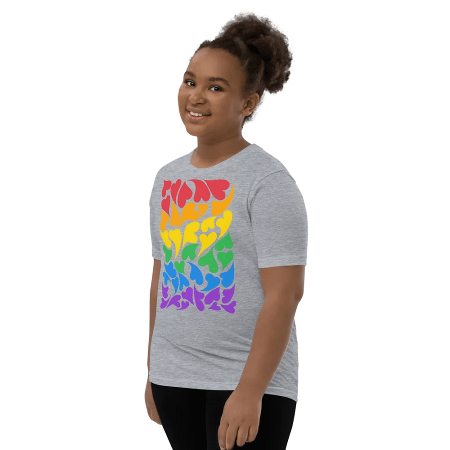 Nestled PRIDE Rainbow T-shirt (Youth) product image (11)
