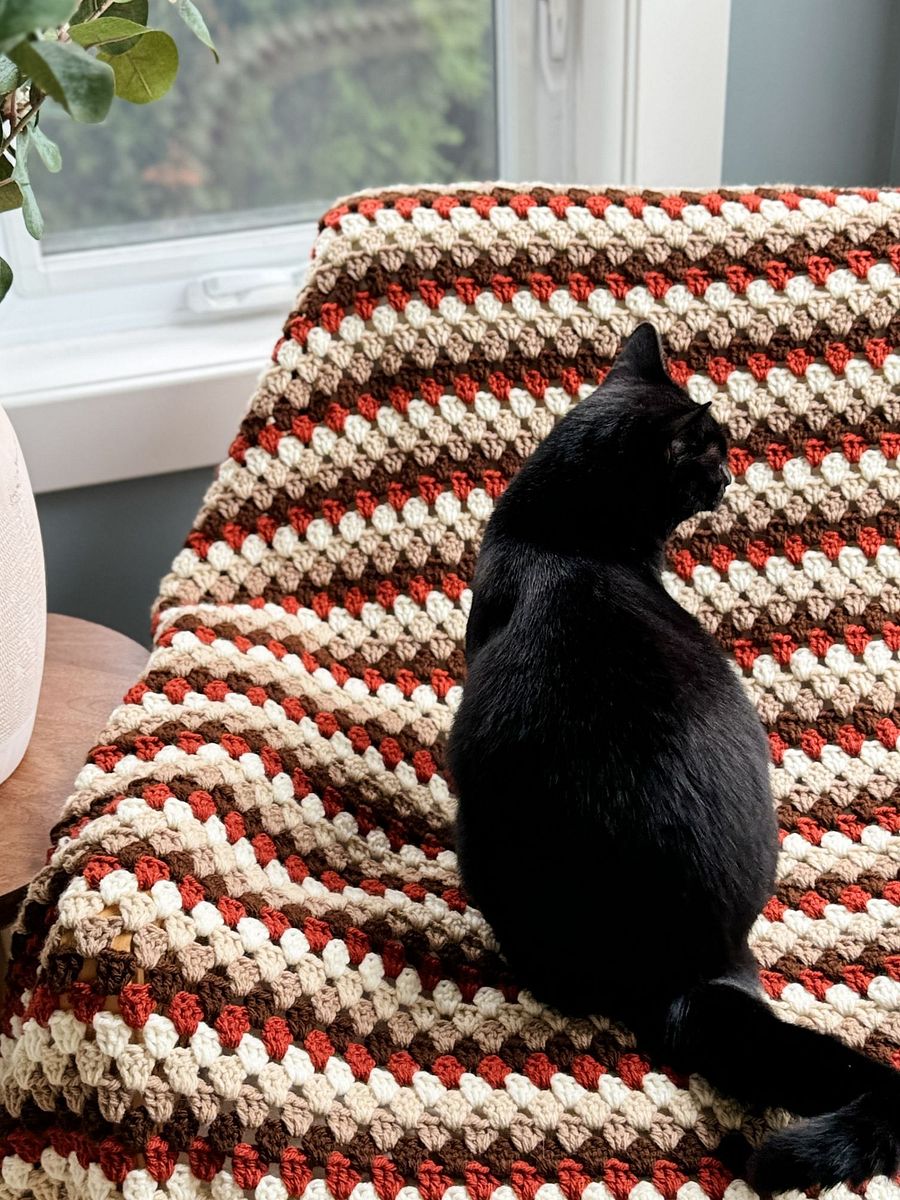 Fall For Granny Blanket Crochet Pattern product image (10)