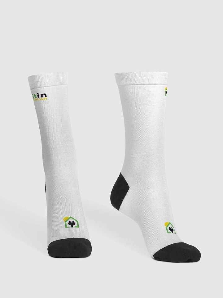Plug It In Solar High-Quality Premium Sustainable Crew Socks product image (2)