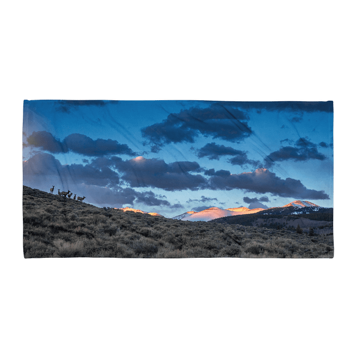 Sunset in the Colorado Mt Towel product image (1)