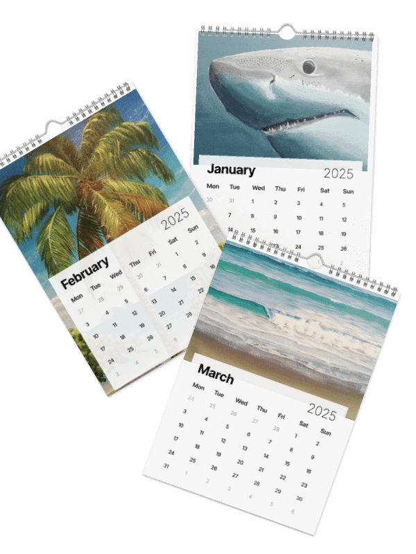 Ocean Inspired Art Calendar 2025 - Dive Into A Year Of Coastal Beauty product image (3)