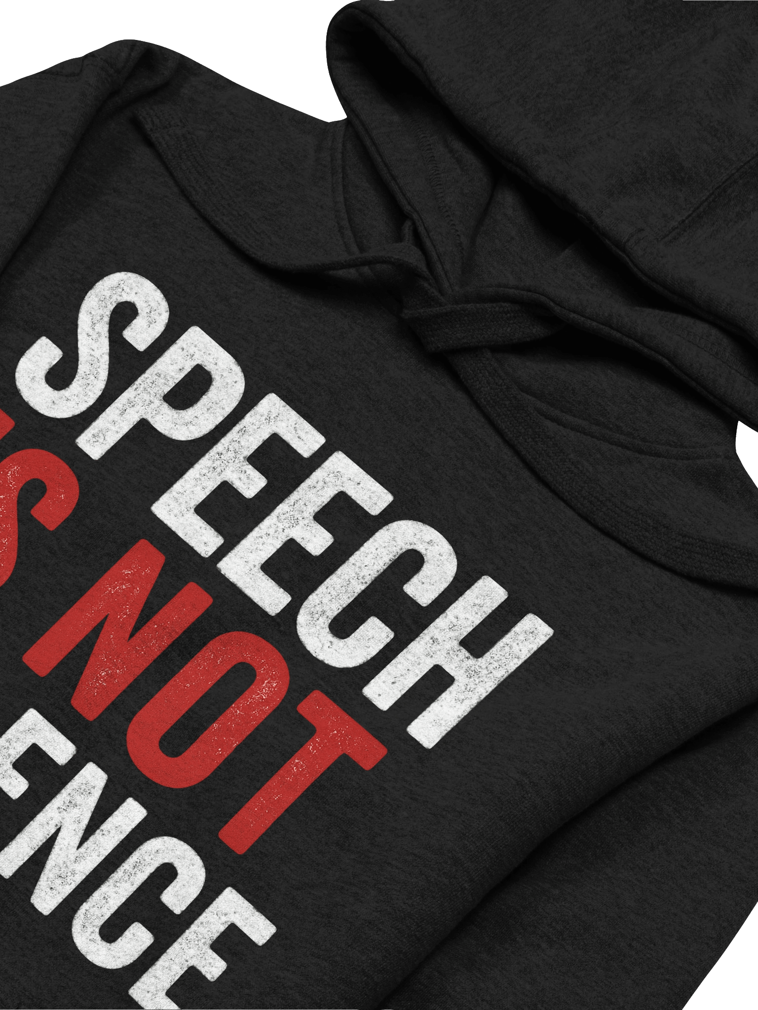 Speech is Not Violence Hoodie (Dark) product image (12)