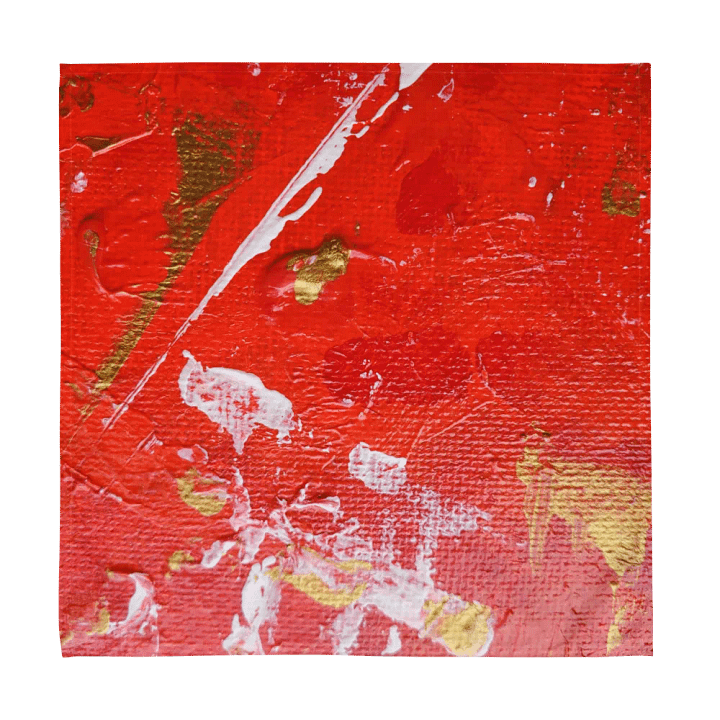 Red, Gold and White Cloth Napkins (Set of 4) product image (1)