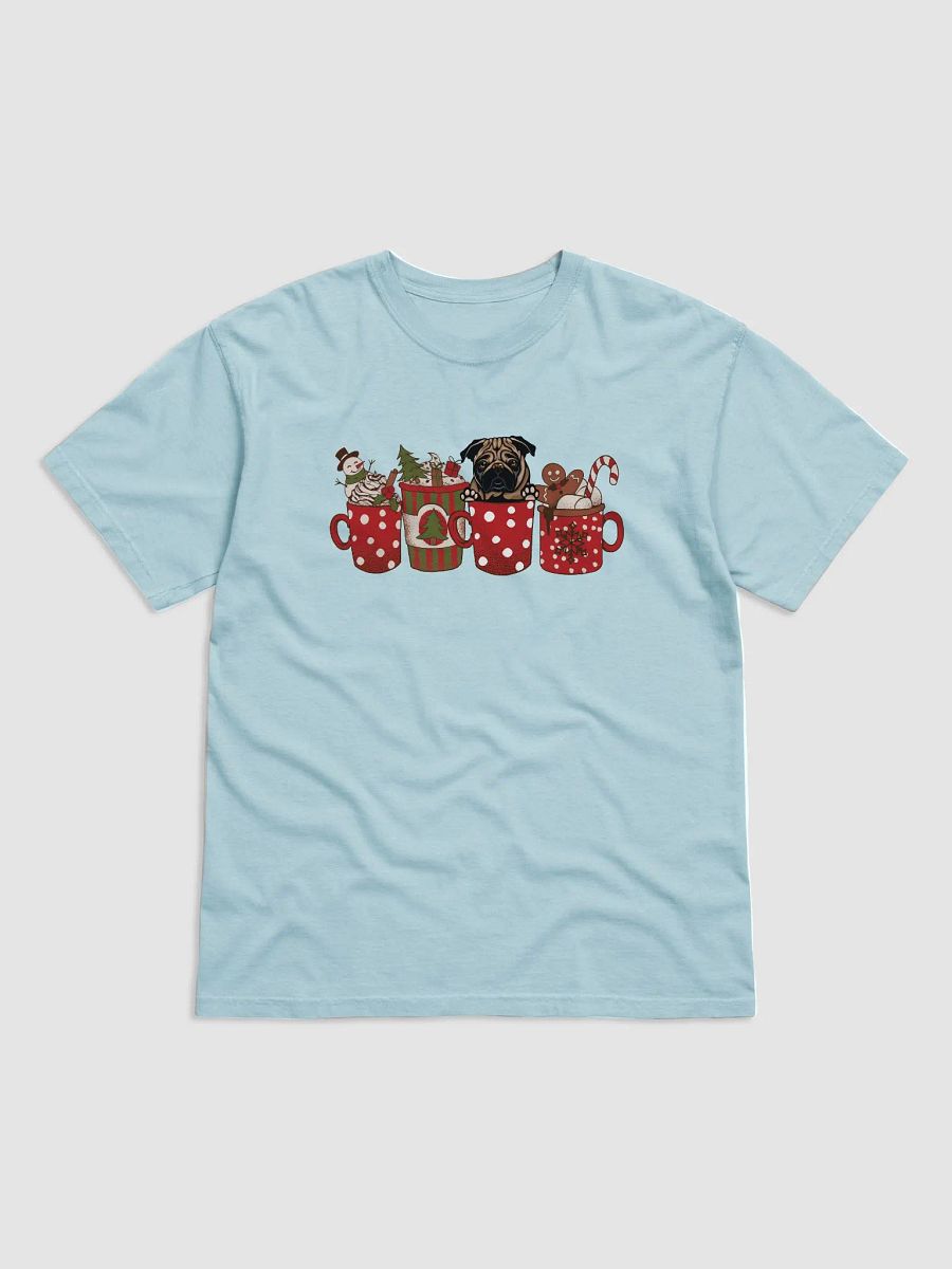 Cute Pug in a Christmas Cup T-Shirt | Funny Christmas Pup in a Cup product image (9)