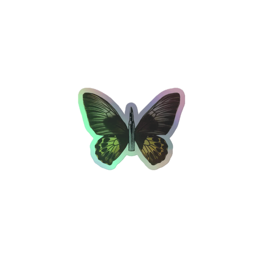 On The Wings Of A Butterfly - Kiss-Cut Holographic Sticker Sheet product image (1)
