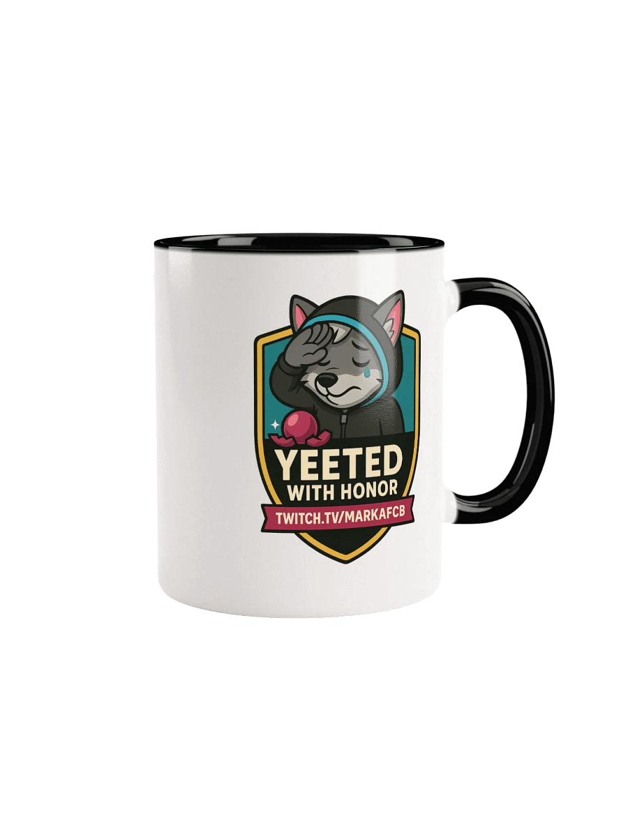 "YEETED WITH HONOR" MUG – Official Stream Mascot Edition product image (6)