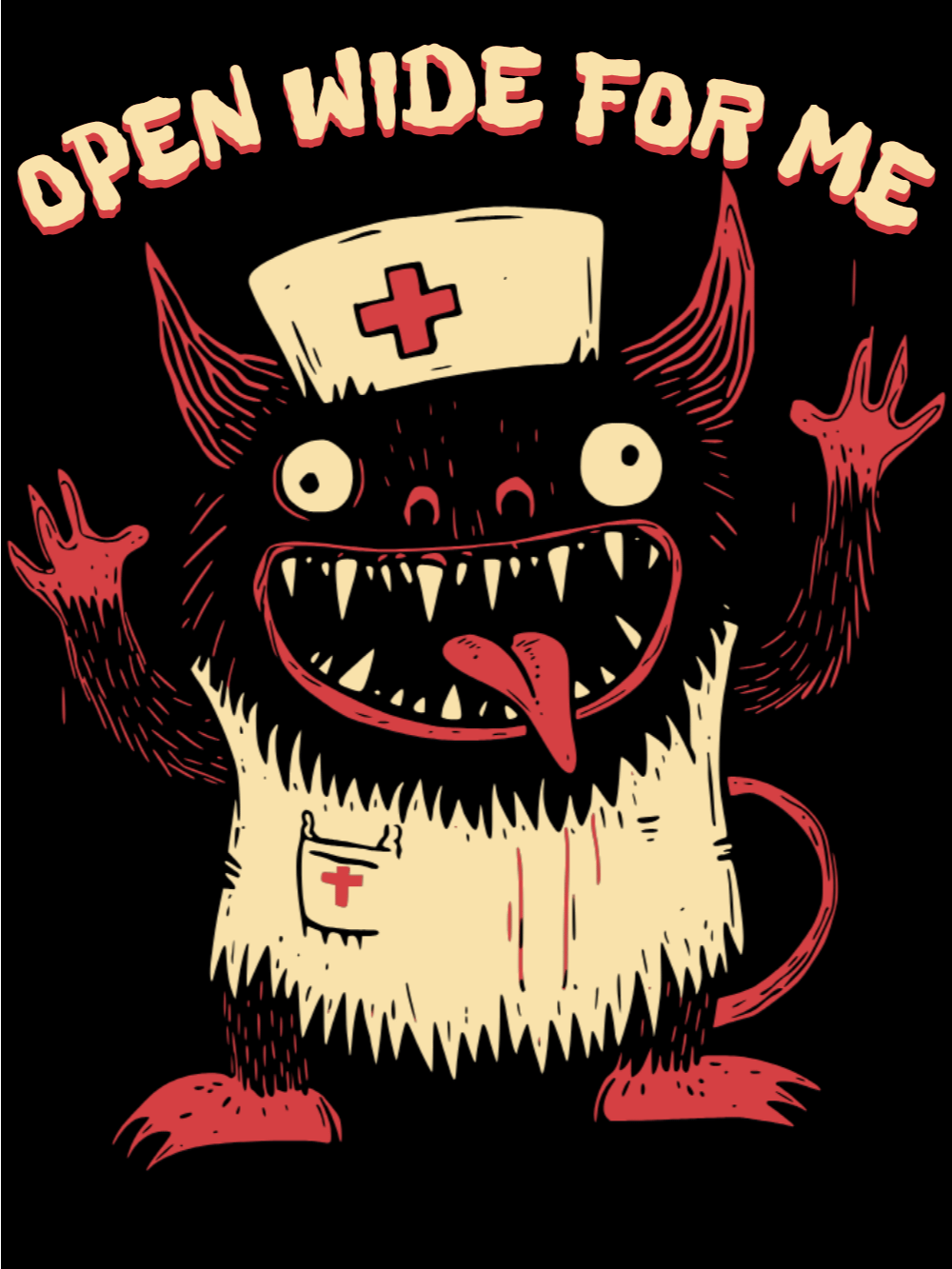 Open Wide for Me Demon Nurse Unisex T-Shirt product image (1)