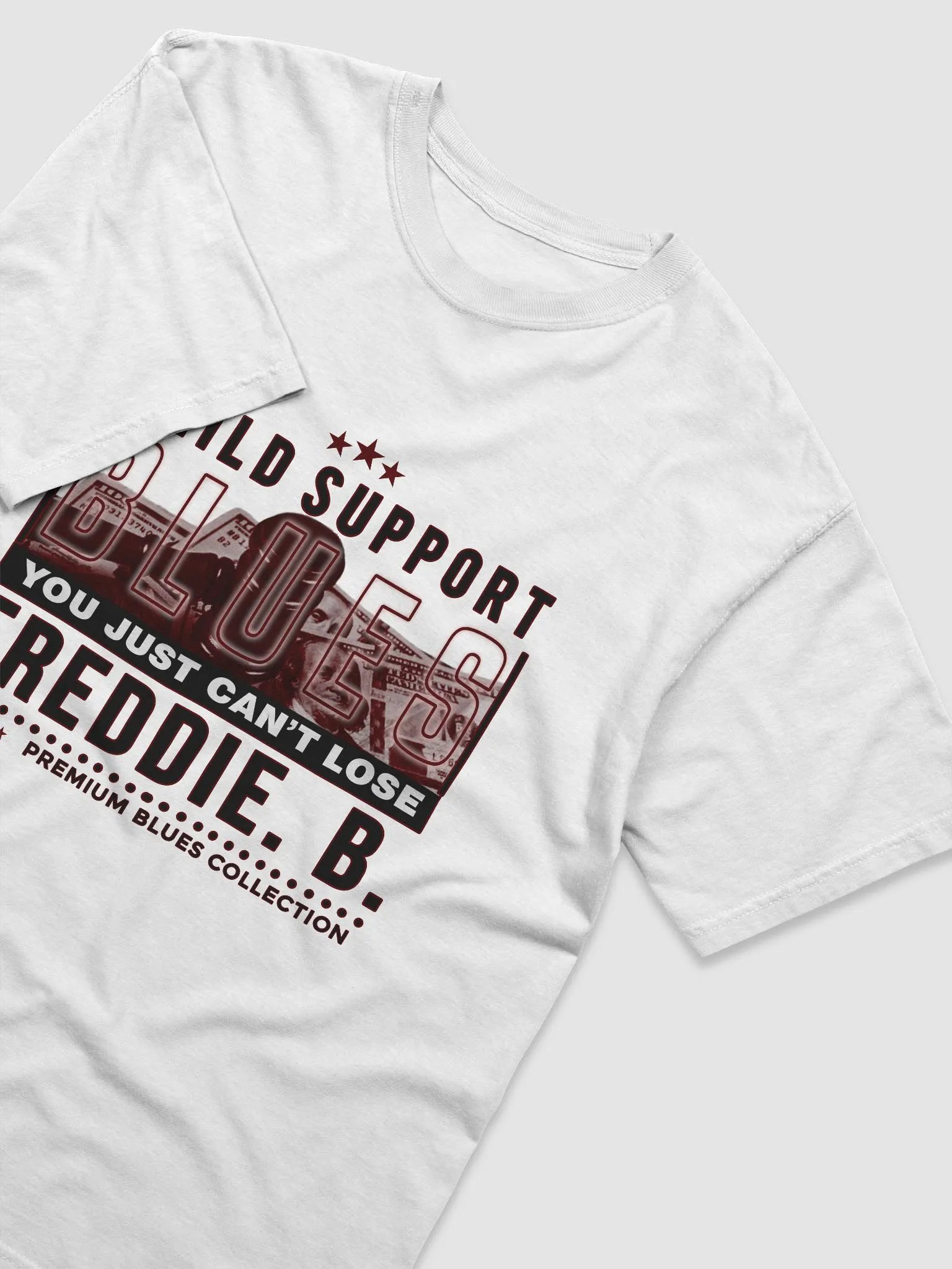 Official Freddie B. Child Support Blues Tee (Non-Faded Blues Edition) product image (3)