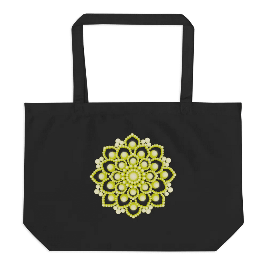 Yellow Flower Mandala Organic Cotton Tote product image (4)