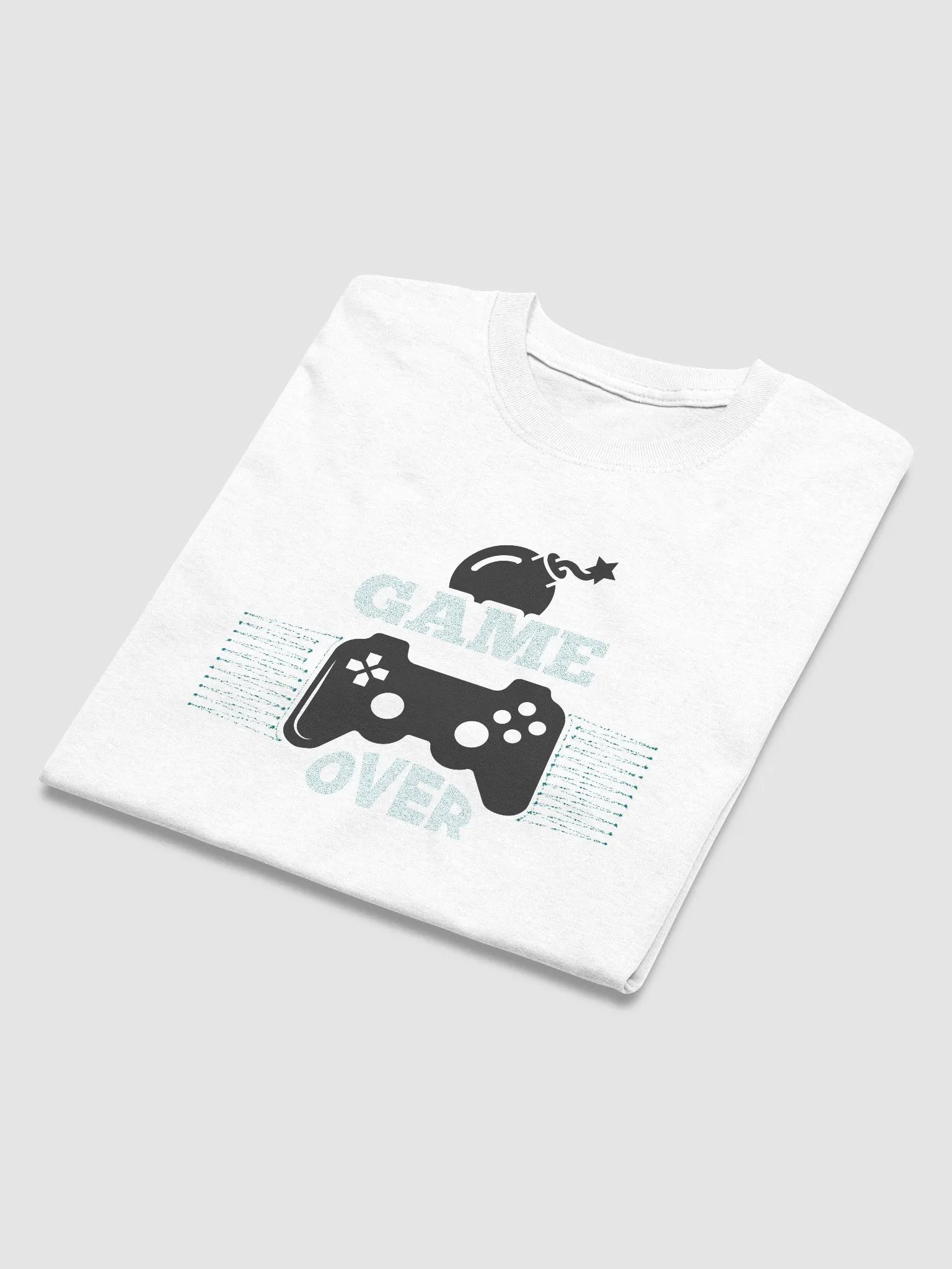 Pixelated Game Over Whale T-Shirt product image (4)