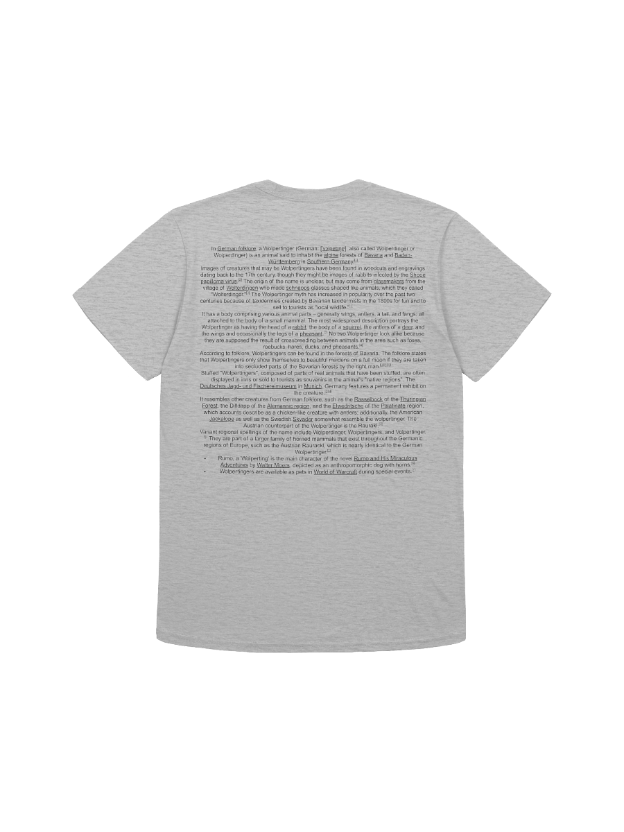 "Ask Me About Wolpertingers" T-Shirt product image (4)