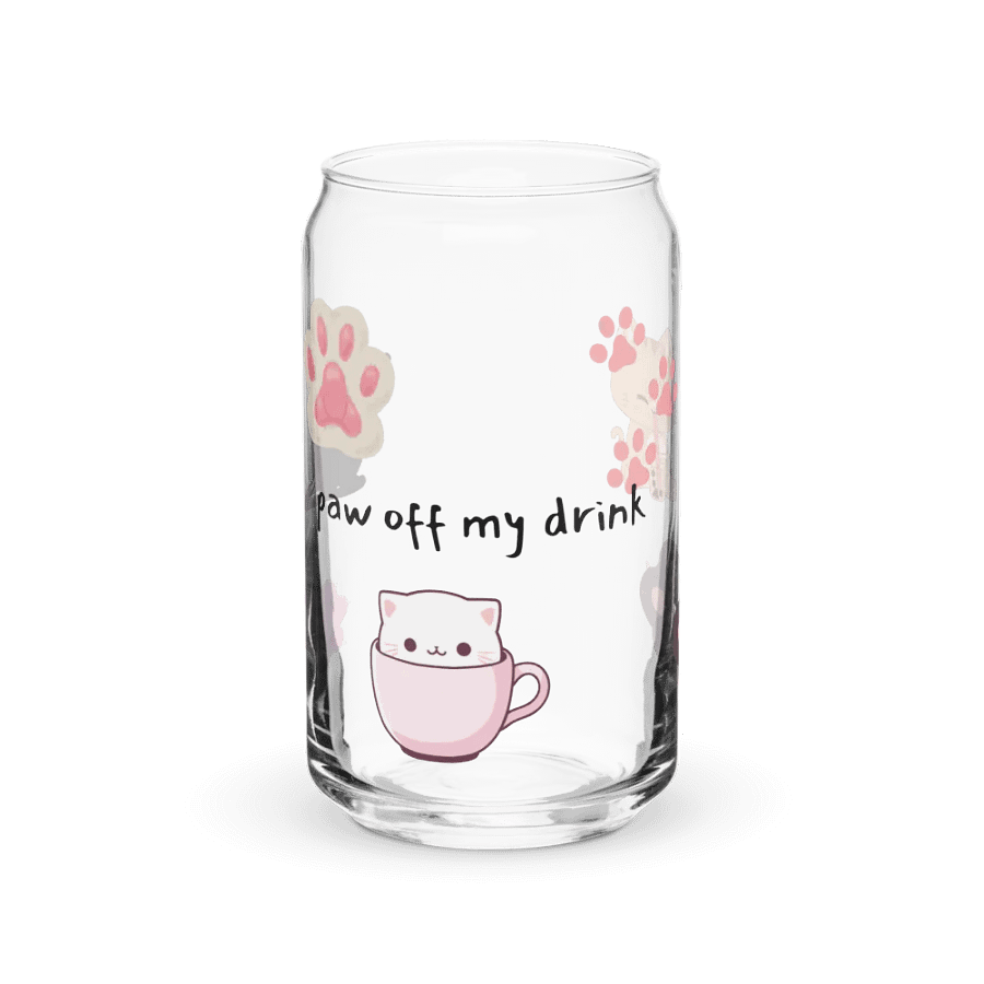 Whimsical Cat Can-Shaped Glass product image (2)