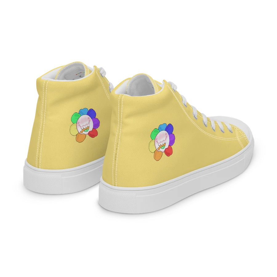 Pastel Yellow and White Flower Sneakers product image (26)