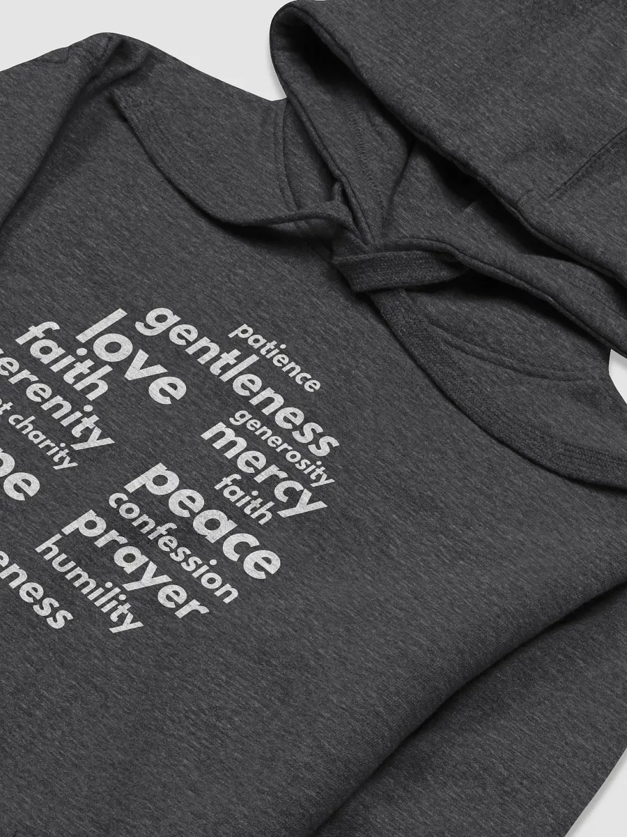 Inspirational Virtues Hoodie with Cross product image (3)