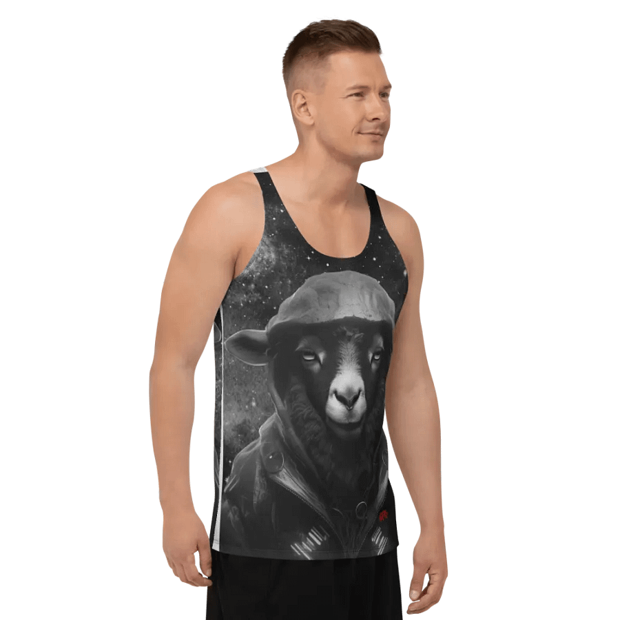 IDFKtv Black Sheep Full B/W Tank Top product image (11)