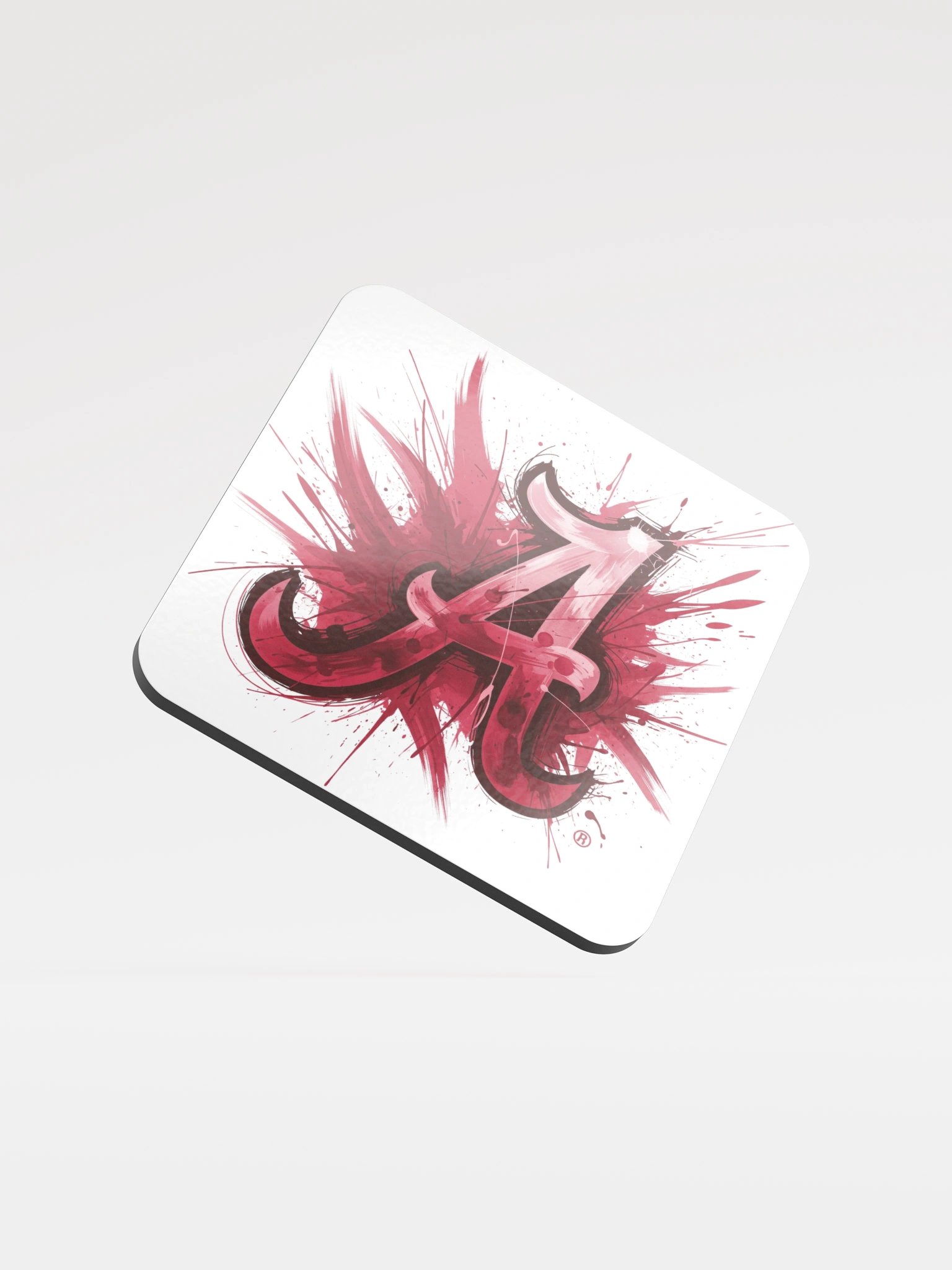 Vibrant A Glossed Cork Coaster product image (1)