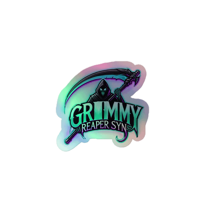 GrimmyReaperSyn Holographic Sticker ✨💀 product image (1)