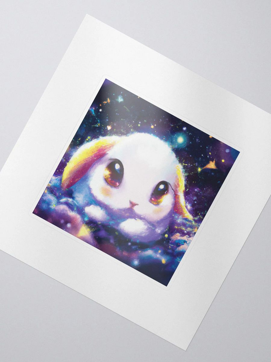 Cute Galactic Bunny Alpha Sticker product image (2)